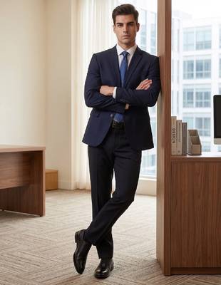 Notched lapel 2-piece formal suits 1