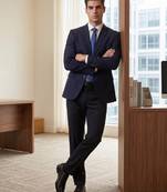 Notched lapel 2-piece formal suits