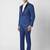 Textured slim fit single breasted notched collar 2-piece suit