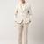 Men floral jacquard tailored fit two -piece suit
