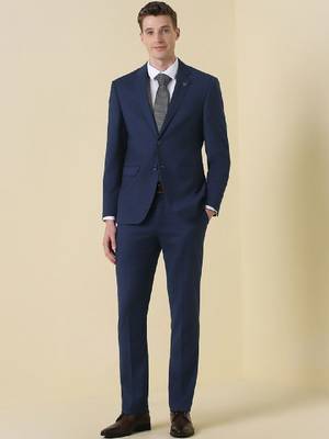Slim-fit single-breasted two-piece suit 1