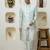 Men embroidered mandarin collar bandhgala two-piece suit
