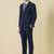 Slim-fit single-breasted two-piece suit