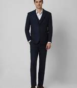 Printed slim-fit single-breasted three-piece formal suits