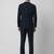 Printed slim-fit single-breasted three-piece formal suits