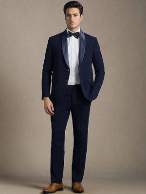 Embellished single-breasted two-piece suit 1