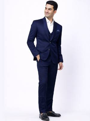 Slim-fit single-breasted three-piece suit 3