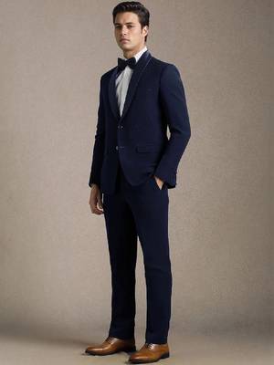 Embellished single-breasted two-piece suit 2