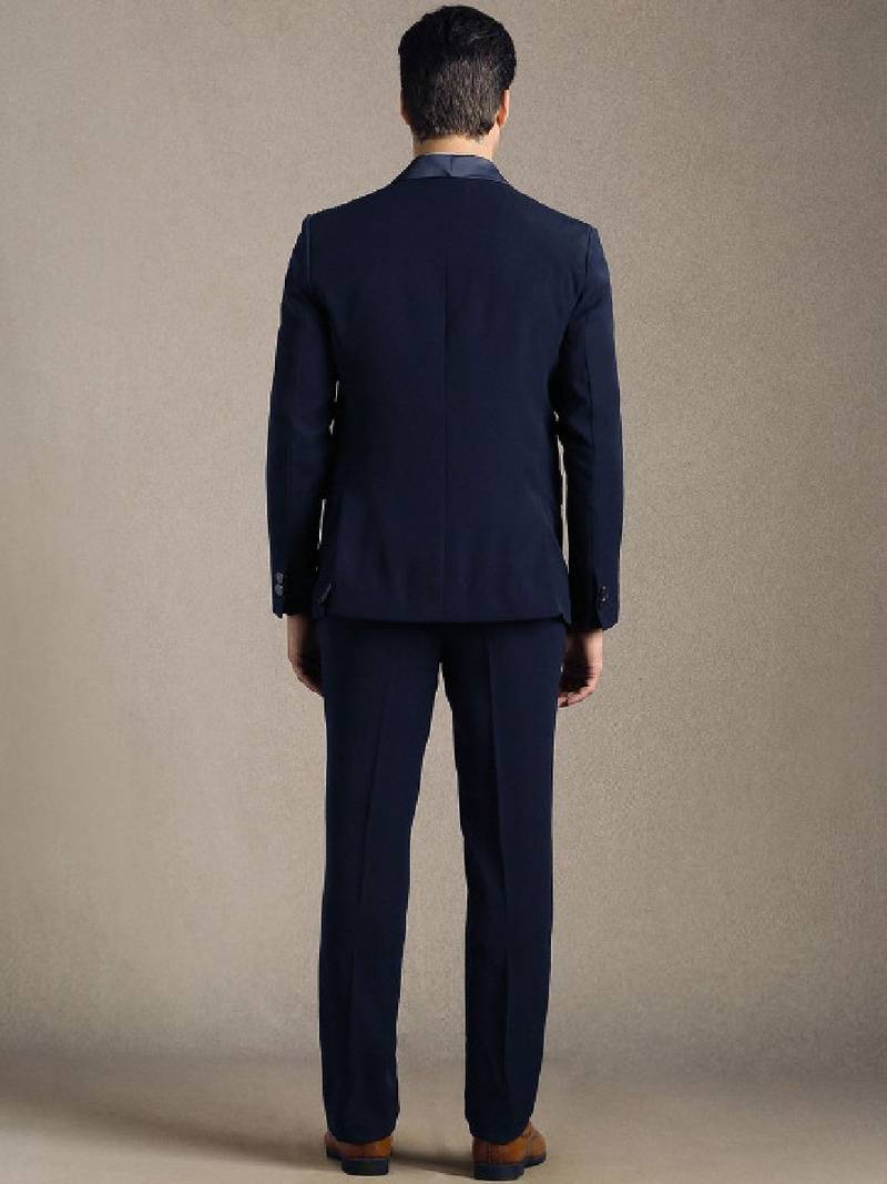 Embellished single-breasted two-piece suit