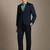Slim-fit single-breasted two-piece suit
