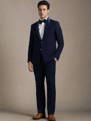 Embellished single-breasted two-piece suit 4