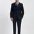 Textured slim-fit single-breasted three-piece formal suits