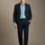 Slim-fit single-breasted two-piece suit