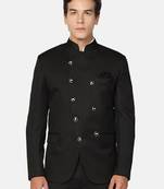 Men regular fit angrakha style bandhgala blazer and trouser
