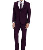 Men regular-fit single-breasted two-piece suit