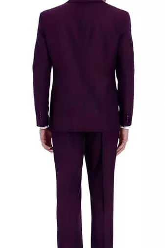 Men regular-fit single-breasted two-piece suit