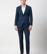 Slim-fit single-breasted two-piece suit