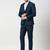 Slim-fit single-breasted two-piece suit