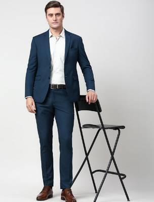 Slim-fit single-breasted two-piece suit 4