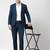 Slim-fit single-breasted two-piece suit