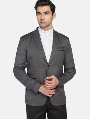 Men single breasted notched lapel 2 piece suit 1