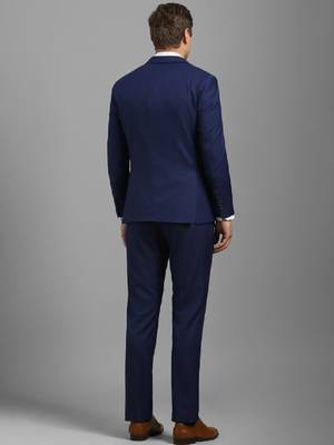 Textured slim fit single breasted notched collar 3-piece formal suit 3
