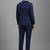Textured slim fit single breasted notched collar 3-piece formal suit