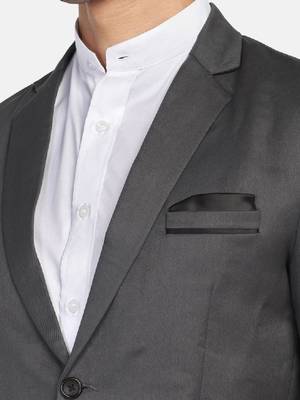 Men single breasted notched lapel 2 piece suit 2