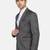 Men single breasted notched lapel 2 piece suit