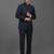 Textured single-breasted two piece formal suit