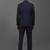 Textured single-breasted two piece formal suit