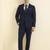 Textured 2-pc slim fit single breasted notched collar formal suit