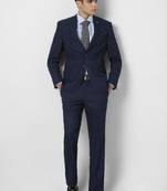 Checked slim fit wedding two piece suit