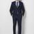 Checked slim fit wedding two piece suit