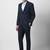 Checked slim fit wedding two piece suit