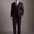 Men textured three piece suit