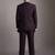 Men textured three piece suit