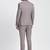 Textured slim-fit single-breasted two-piece formal suit