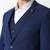 Self design slim fit single-breasted three-piece suits