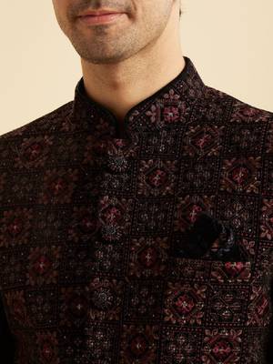 Men tailored fit jodhpuri suit 3