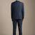 Self design slim-fit single-breasted two-piece suit
