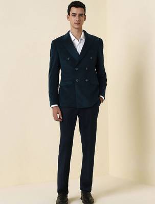 Slim fit double-breasted two-piece suits 1