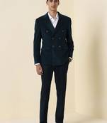 Slim fit double-breasted two-piece suits