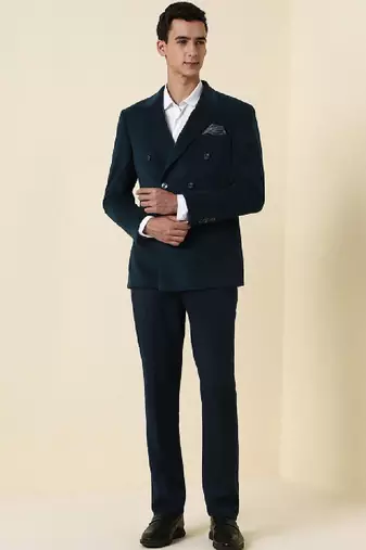 Slim fit double-breasted two-piece suits