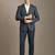 Slim-fit single-breasted two-piece suit