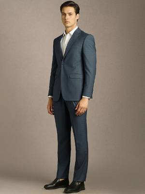 Slim-fit single-breasted two-piece suit 2