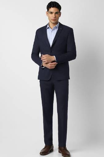 Slim-fit single-breasted two-piece suits