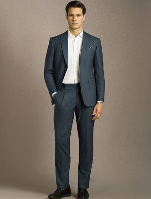 Slim-fit single-breasted two-piece suit 4