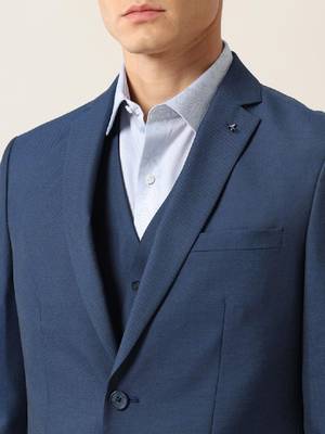 Men tailored fit 3-pieces ceremony suit 3