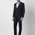 Slim-fit single-breasted two-piece suits